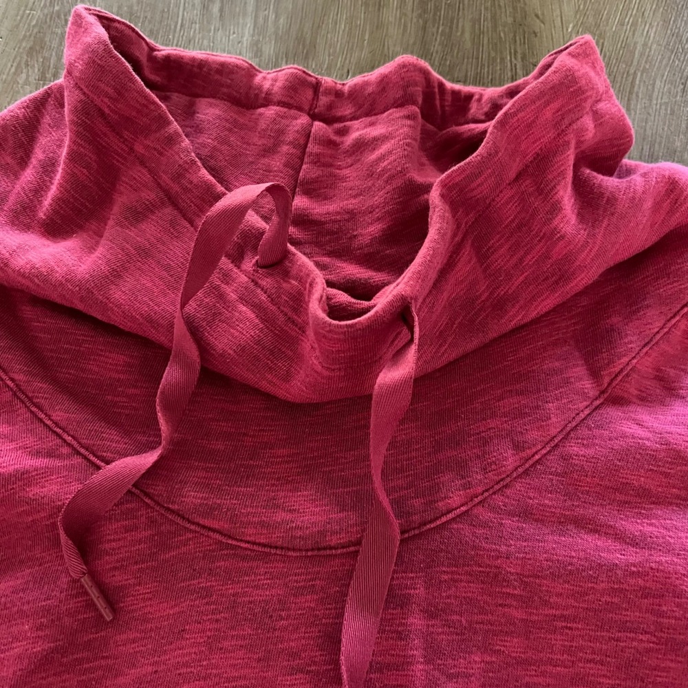 Columbia Women Pink Heathered Cowl Neck Fleece Pullover Sweatshirt 3X Cozy Warm - Picture 4 of 8